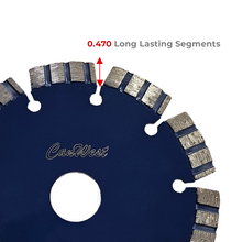 Load image into Gallery viewer, Diamond Segmented Multipurpose Turbo Diamond Blade for Concrete, Asphalt, Stucco, Stone, Blocks and Brick