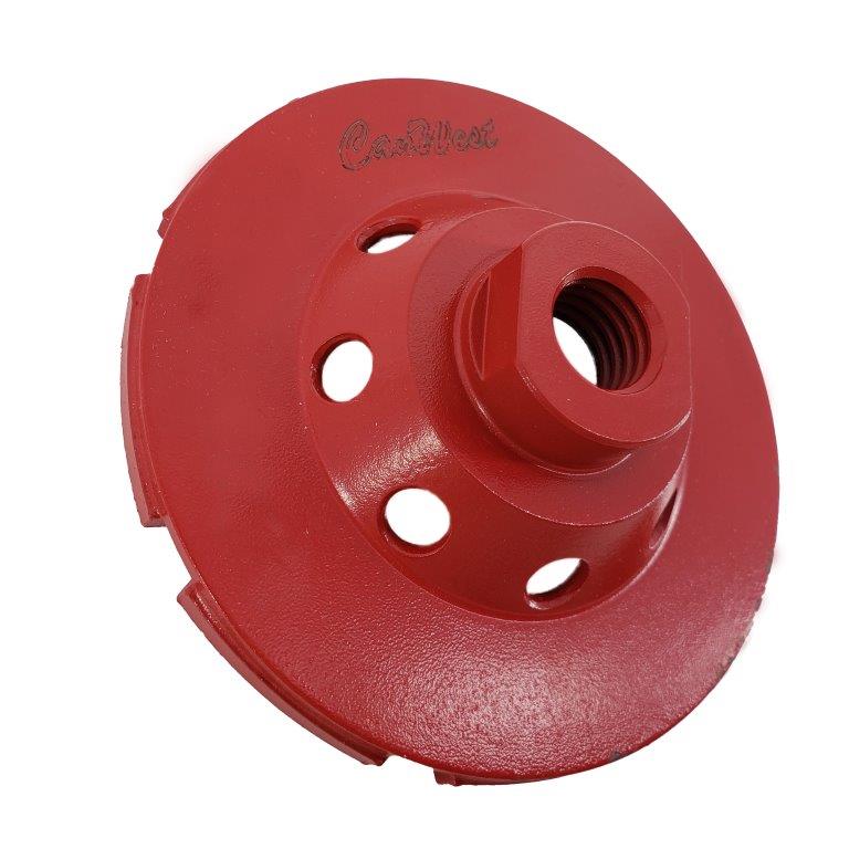 EDiamondTools 4 in. Diamond Grinding Wheel for Concrete and