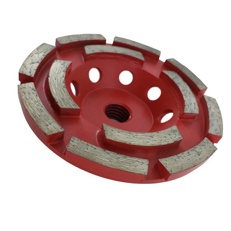 EDiamondTools 4 in. Diamond Grinding Wheel for Concrete and