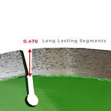 Load image into Gallery viewer, Diamond Low Horsepower Green Concrete Blades