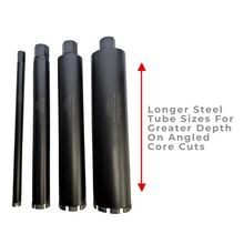 Load image into Gallery viewer, 1, 2, 3 and 4 inch Core Bit BUNDLE | 18&quot; Long | Top Selling Core Bit Sizes
