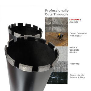 5 inch Diamond Concrete Core Bits - Click for sizes