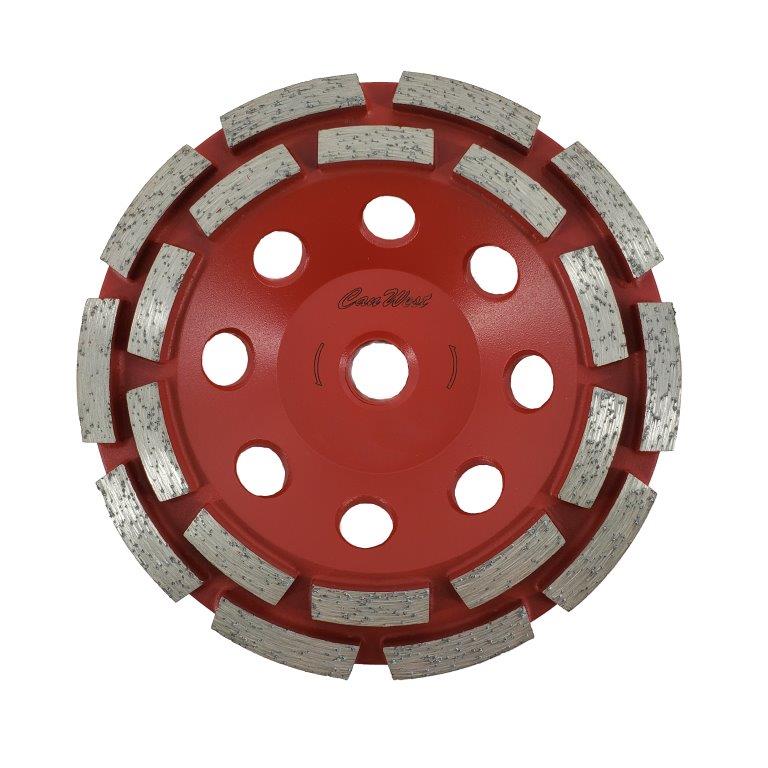 5 inch Double Row Diamond Grinding Disc for Concrete Grinding, Leveling, or Coating Removal