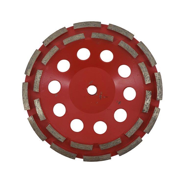 7 inch Diamond Double Row Grinding Disc for Concrete Grinding, Leveling, or Coating Removal