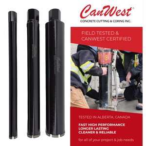 Field Tested Core Bits with CanWest Concrete Cutting & Coring